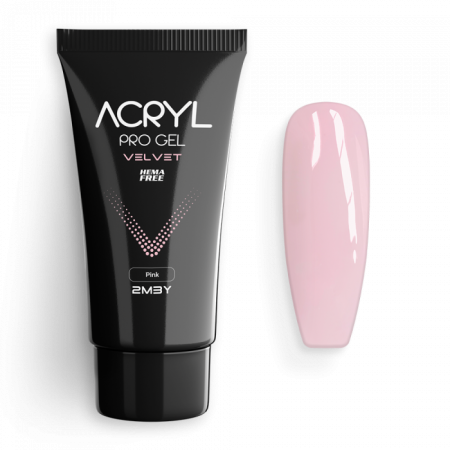 Acryl Pro Gel Velvet - Pink - HEMA Mentes Akrilzselé (60g)
