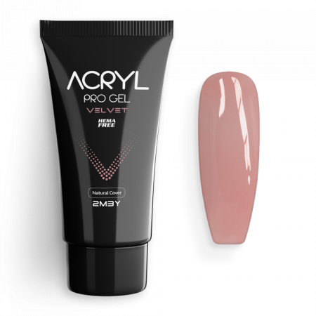 Acryl Pro Gel Velvet - Natural Cover - HEMA Mentes Akrilzselé (60g)