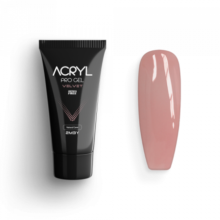Acryl Pro Gel Velvet - Natural Cover - HEMA Mentes Akrilzselé (15g)
