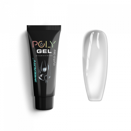 Polygel - Crystal Clear - HEMA Mentes Kristálytiszta Építőzselé (15g)