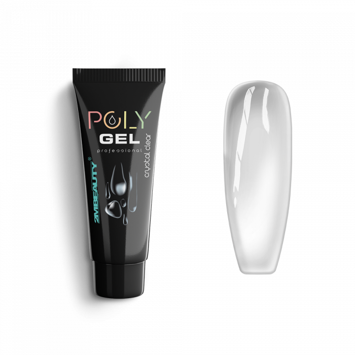 Polygel - Crystal Clear - HEMA Mentes Kristálytiszta Építőzselé (15g)