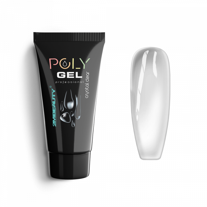 Polygel - Crystal Clear - HEMA Mentes Kristálytiszta Építőzselé (30g)