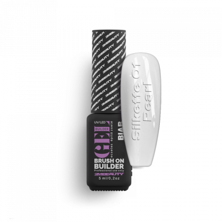 Liquid Polygel BIAB - Silkette - 01 Pearl - HEMA Mentes Ecsetes Építőzselé (5 ml)