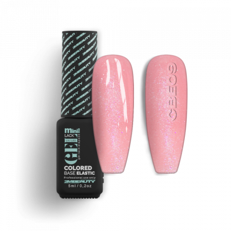 Gel Lack - Colored Base Elastic Shimmer CBE09 - HEMA Mentes (5ml - mini me)