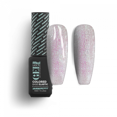Gel Lack - Colored Base Elastic Shimmer CBE15 - HEMA Mentes (5ml - mini me)