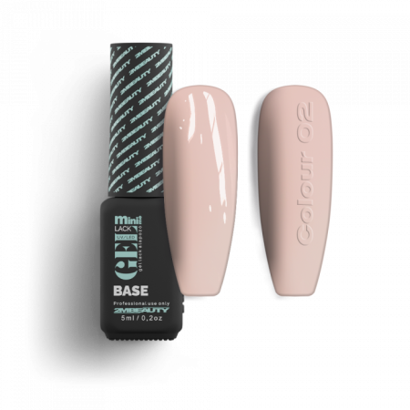 Gel Lack - Rubber Base Colour 02 - HEMA Mentes (5ml - mini me)