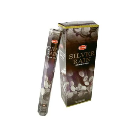 HEM Silver Rain indiai füstölő – Ezüst Eső (20 szál)