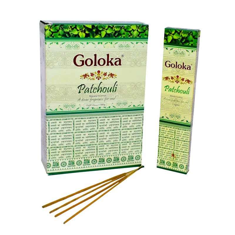 Goloka Patchouli masala füstölő – Pacsuli