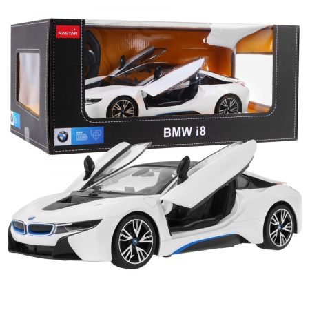 Távirányítós autó R/C BMW i8 Rastar 1:14 fehér