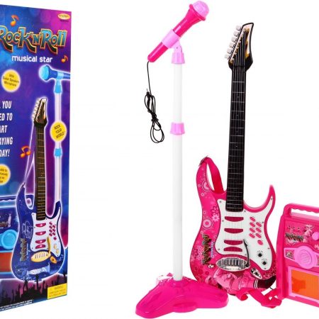 Gyermek elektromos gitár rózsaszín