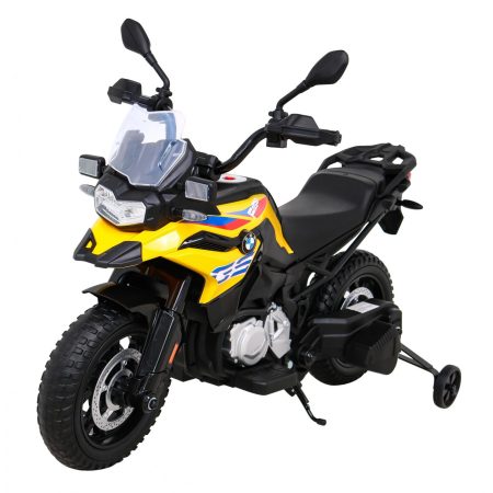 Gyermek elektromos motorkerékpár BMW F850 GS sárga