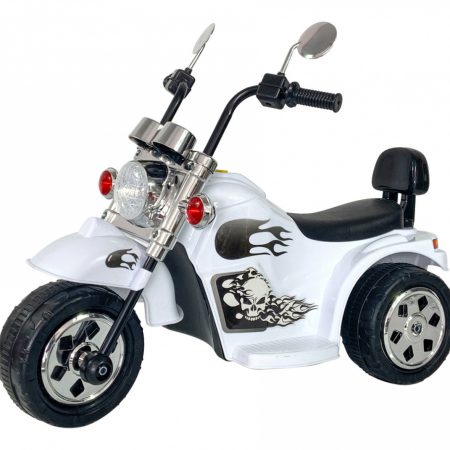Gyermek elektromos motorkerékpár Hot Chopper fehér