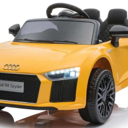 Gyermek elektromos kisautó Audi R8 Spyder sárga