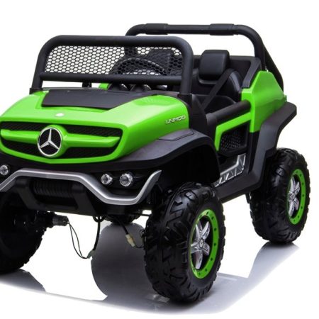 Gyermek elektromos kisautó Mercedes Unimog 4x4 zöld