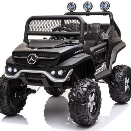 Gyermek elektromos kisautó Mercedes-Benz Unimog S 4x4 fekete