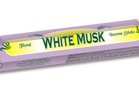 Tulasi Fehér pézsma illatú füstölő – White Musk (20 szál)