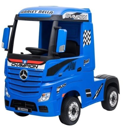 Gyermek elektromos teherautó Mercedes-Benz Actros 4x4 MP4 kékre festve
