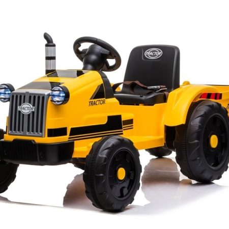 Gyermek elektromos traktor T1 sárga burkolattal