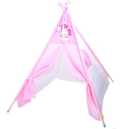 Gyermeksátor Teepee unikornis rózsaszín