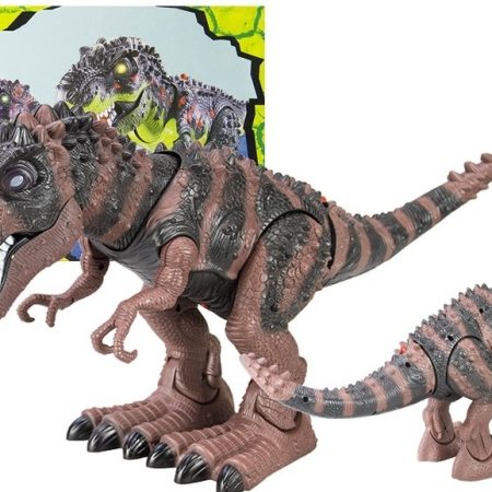 Tyrannosaurus Rex elemmel működő barna dinoszaurusz