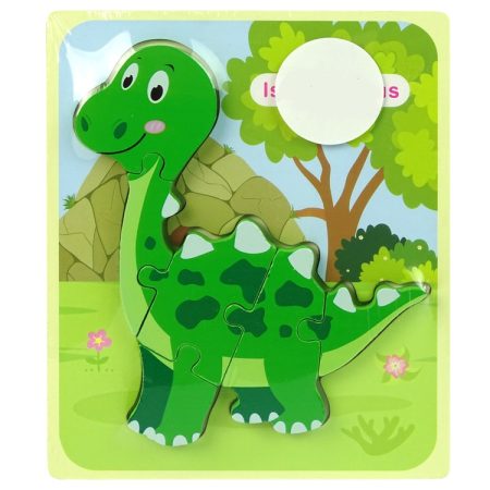 Fából készült puzzle a legkisebb dinoszaurusznak