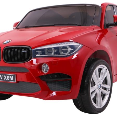 Elektromos kisautó BMW X6 M kétüléses XXL pirosra festve