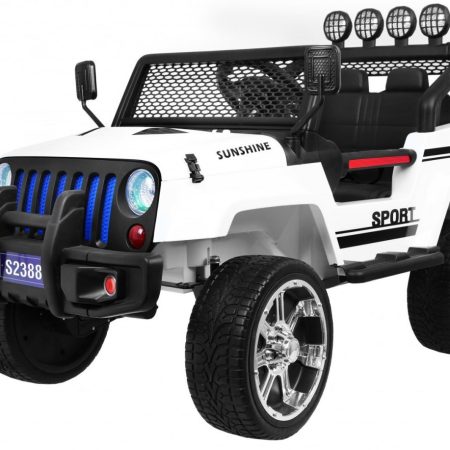 Elektromos kisautó Jeep Raptor 4x4 fehér