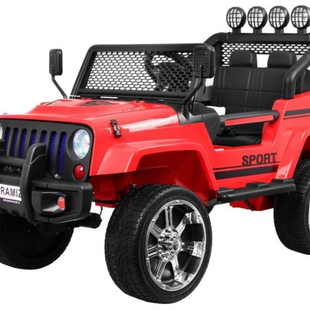 Elektromos kisautó Jeep Raptor 4x4 piros