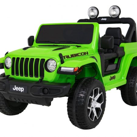 Jeep Wrangler Rubicon 4x4 zöld elektromos kisautó