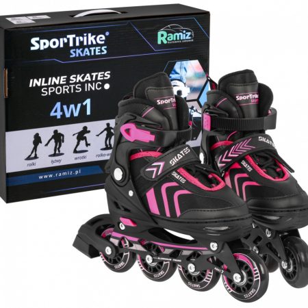 Görkorcsolya SportTrike 4in1 rózsaszín 34-38