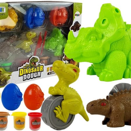 Gyurma dinoszauruszok 4 színben