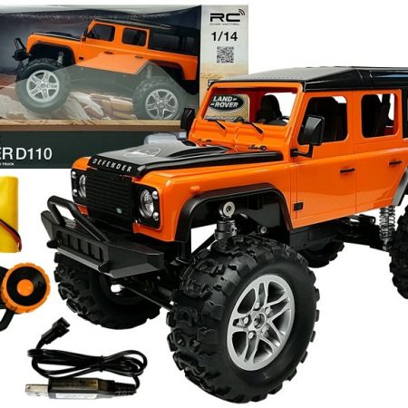 Távirányítós autó Land Rover Defender 4x4 R/C 1:14 narancssárga
