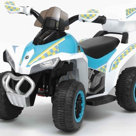 Gyermek elektromos quad Police Race fehér