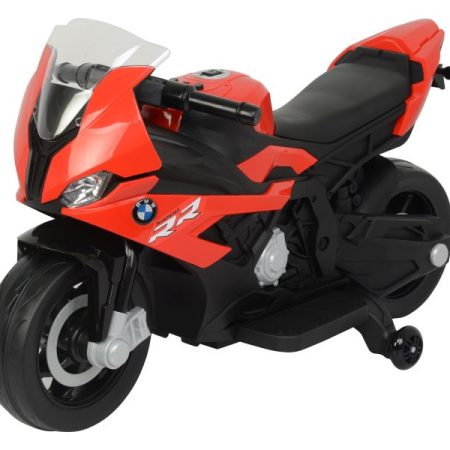 Gyermek elektromos motorkerékpár BMW S1000RR fekete-piros