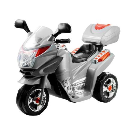 Gyermek elektromos motorkerékpár ezüst