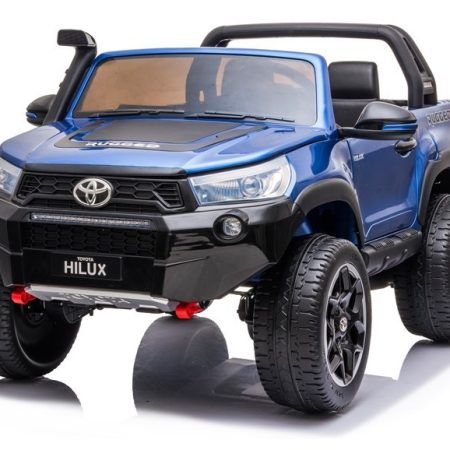 Gyermek elektromos kisautó Toyota Hilux 4x4 kékre festve