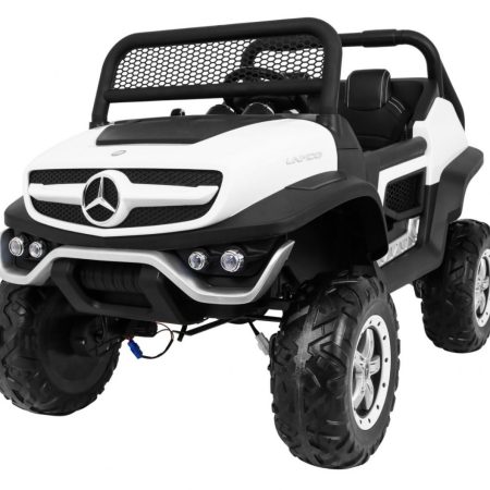 Gyermek elektromos kisautó Buggy 4x4 Mercedes-Benz Unimog fehér