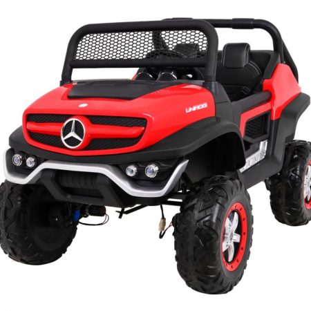 Gyermek elektromos kisautó Buggy 4x4 Mercedes-Benz Unimog piros