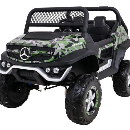 Gyermek elektromos kisautó Buggy 4x4 Mercedes-Benz Unimog terepszínű