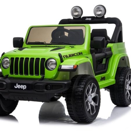 Jeep Wrangler Rubicon 4x4 zöld elektromos kisautó