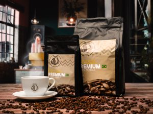 Brazília - 100% Arabica frissen pörkölt prémium szemes kávé 200g