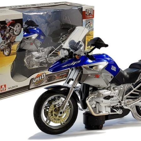 Motorkerékpár hangeffektusokkal 1:8 kék