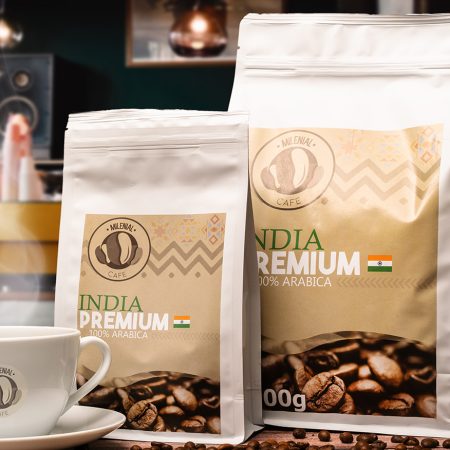 India - frissen pörkölt 100% arabica bab - a legjobb válogatás Indiából 1000g