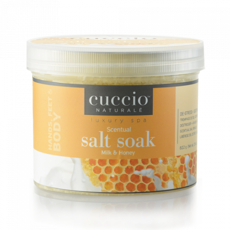Cuccio Tengeri Sófürdő Tejjel és Mézzel - Scentual Salt Soak Milk & Honey (822 g)