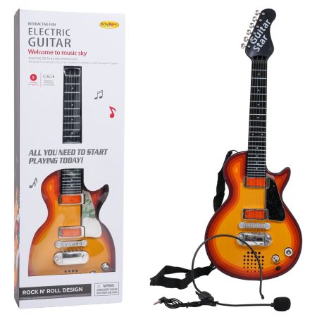 Gyermek rock elektromos gitár - piros