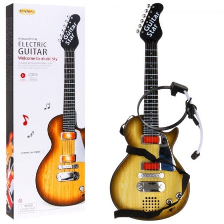 Gyermek rock elektromos gitár - fa