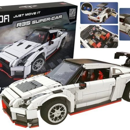 Kit technic versenyautó fehér 1322 alkatrész