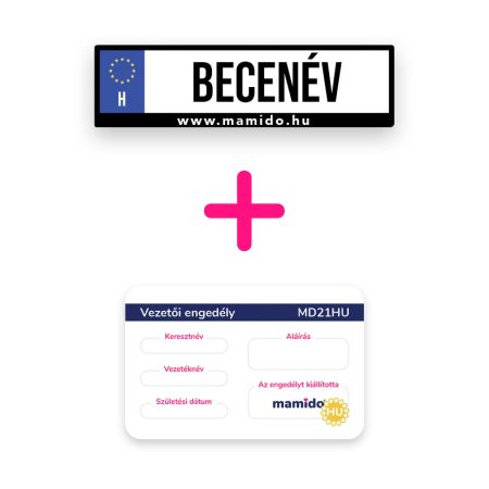 Saját rendszám + jogosítvány