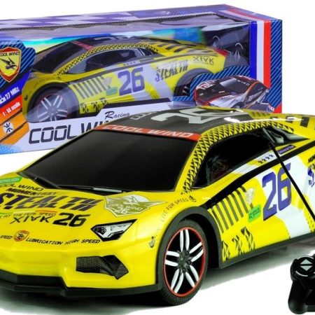 Cool Wind R/C sárga távirányítós versenyautó