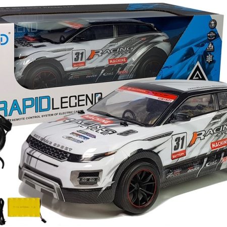 Távirányítós versenyautó Rally 1:10 fehér